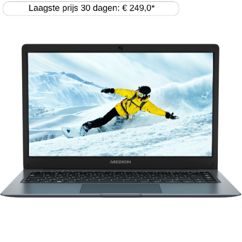 MEDION Akoya E14223 MD62560 - 14 inch - Full-HD+ - Intel Celeron N4120 - 4 GB - 128 GB - UHD Graphics