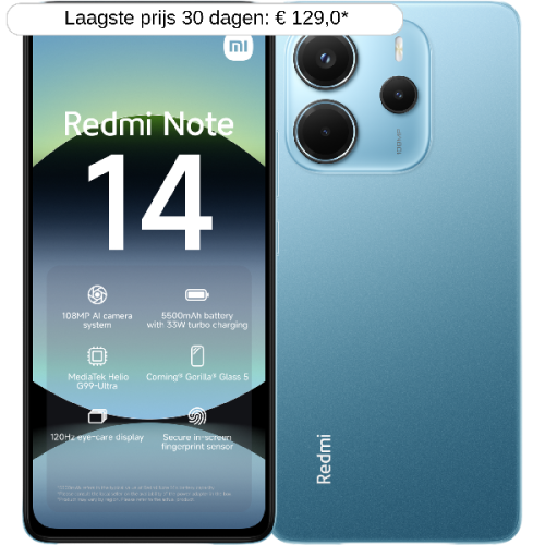 XIAOMI Redmi Note 14 - 4G - 128 GB - Ocean Blue