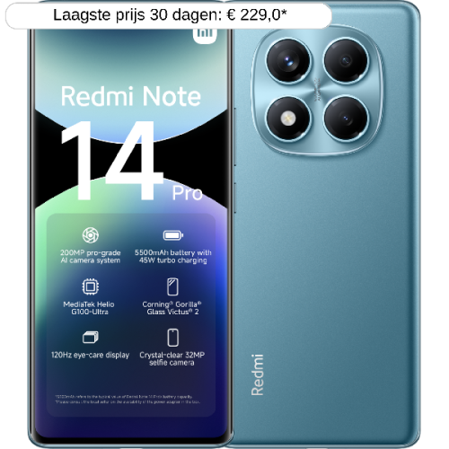 XIAOMI Redmi Note 14 Pro - 256 GB - Ocean Blue