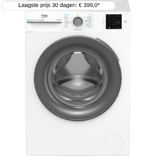 BEKO BM3WFU3741S - Wasmachine voorlader - 7 kg - 1400 rpm - 76 dB