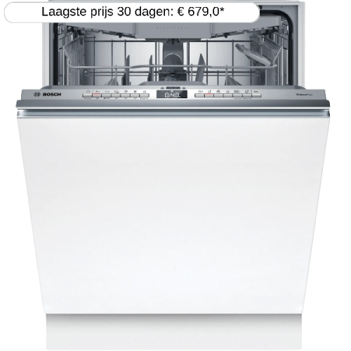 BOSCH SMV4EVX00E - inbouwvaatwasser - Volledig geïntegreerd - 14 bestekken - 44 dB(A)
