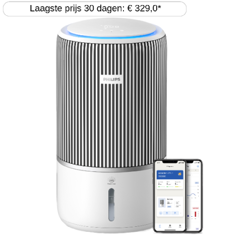 PHILIPS PureProtect Water 3400-serie 2-in-1 luchtzuiveraar en bevochtiger AC3420/10