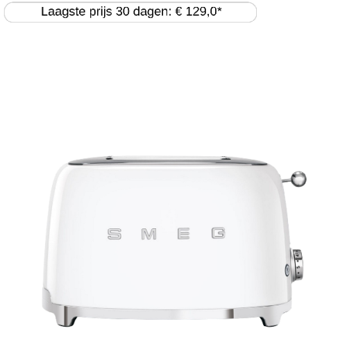 SMEG Broodrooster 50's Style Collection (TSF01WHEU)