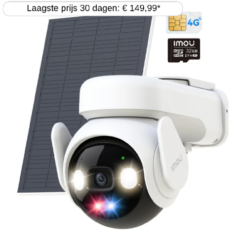 IMOU AOV PT Kit Slimme buitencamera Wit Wifi + 4G
