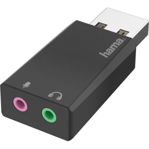 HAMA Externe geluidskaart USB - 2 x Jack 3.5mm (200323)