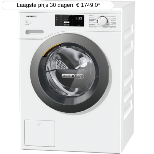 MIELE WTD 160 WCS - Was-droogcombinatie - 8 kg + 5 kg - 1500 rpm - 71 dB