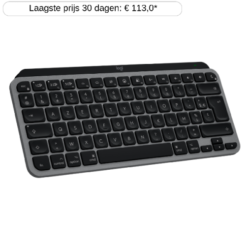 LOGITECH Draadloos toetsenbord MX Keys Mini voor Mac AZERTY Grijs (920-012646)