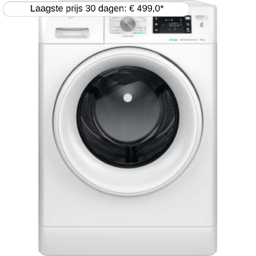 WHIRLPOOL FFB 9469 WV EE - Wasmachine voorlader - 9 kg - 1400 rpm - 78 dB
