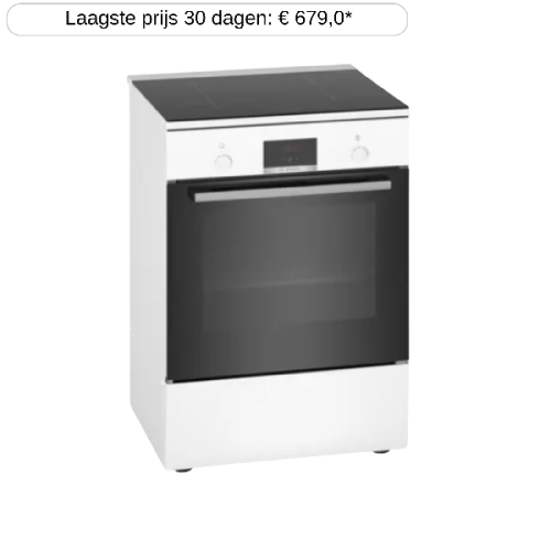 BOSCH HLR390020 - Fornuis - Inductie 1-fase (normale stekker) - breedte 60 cm