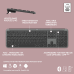 LOGITECH Draadloze toetsenbord en muis MK950 Signature Slim AZERTY Zwart (920-012485)