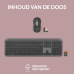 LOGITECH Draadloze toetsenbord en muis MK950 Signature Slim AZERTY Zwart (920-012485)