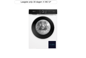 SIEMENS WG56H203FG - Wasmachine voorlader - 10 kg - 1600 rpm - 75 dB