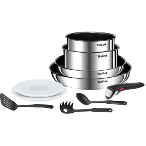 TEFAL Kookgerei set - Koekenpan 26 cm - Steelpan 18 cm + accessoires