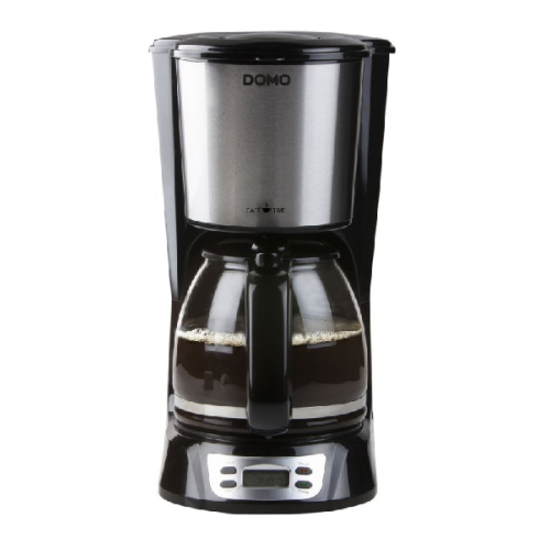 DOMO  (DO708K) - Koffiezetapparaat - Inhoud (waterreservoir): 1,5 l - Type kan: Glas - Warmhoudtijd 40 min - Zwart