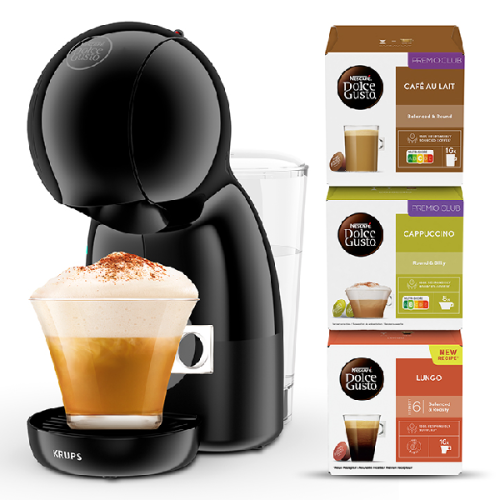KRUPS  Nescafé Dolce Gusto Piccolo XS (YY5429FD-KP1A3510) - Capsulemachine - Met Pad- / capsulesysteem - Met Ja - Zwart