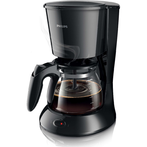 PHILIPS  Daily Collection (HD7461/20) - Koffiezetapparaat - Inhoud (waterreservoir): 1,2 l - Type kan: Glas - Zwart