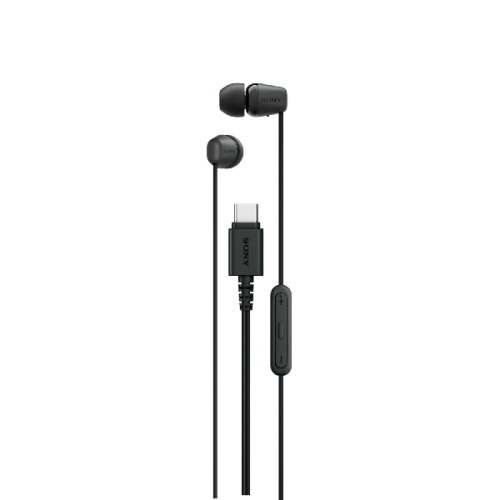 SONY IER-EX15C – In-ear USB-C oordopjes met microfoon Zwart