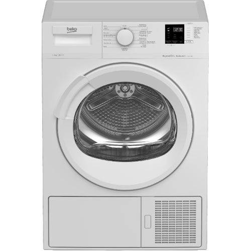 BEKO DH9552TXW - Warmtepompdroger - 9 kg - 64 dB - Energielabel C
