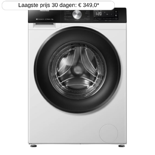 HISENSE WF3S8043BW3/BLX - Wasmachine voorlader - 8 kg - 1400 rpm - 72 dB