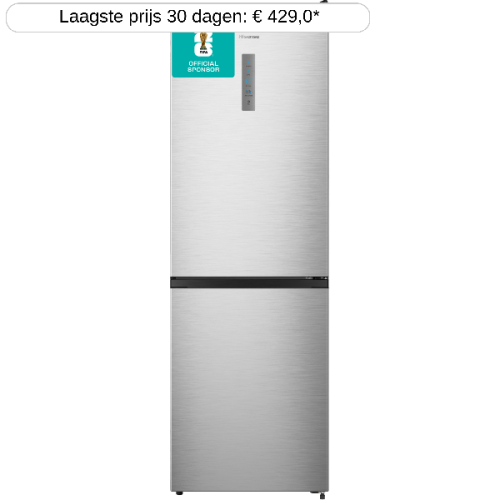 HISENSE RB390N4BCC - Koel-vriescombinatie - breedte 186 cm - hoogte 60 cm - NoFrost