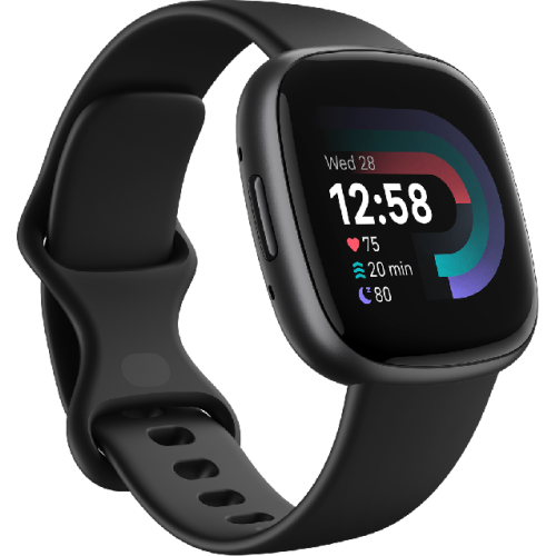 FITBIT Smartwatch Versa 4 Black/Graphite Aluminium (FB523BKBK)
