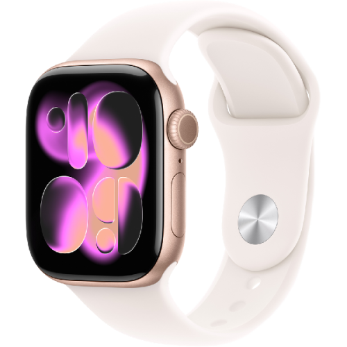 APPLE Watch Series 11 GPS - 42mm Rose Gold Aluminium Case - Light Blush Sport Band S/M