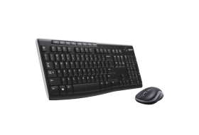 LOGITECH Draadloos toetsenbord en draadloze muis MK270 AZERTY Zwart (920-004524)