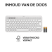 LOGITECH Draadloos toetsenbord Pebble Keys 2 K380s AZERTY Wit (920-011804)