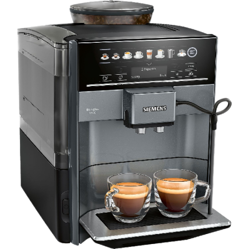SIEMENS  EQ6 plus s100 (TE651209RW) - Volautomatische espressomachine - Maximum aantal tassen: 2 - Buis - Grijs