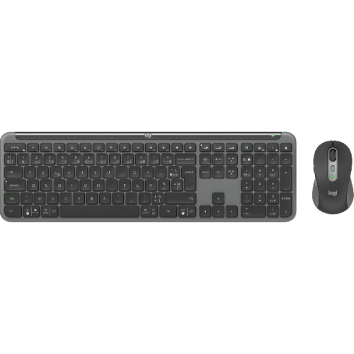 LOGITECH Draadloze toetsenbord en muis MK950 Signature Slim AZERTY Zwart (920-012485)