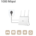 TP-LINK Powerline Kit CPL AV1000 Gigabit met stopcontact (TL-PA7017P KIT(FR))