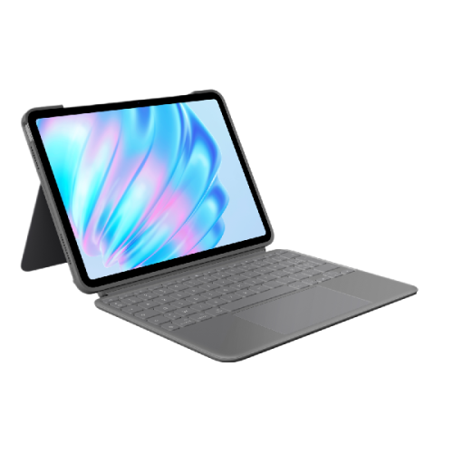 LOGITECH Combo Touch for iPad Air 11-inch (M2, M3 & M4), iPad Air (5th gen) Grijs UK indeling (920-012631)