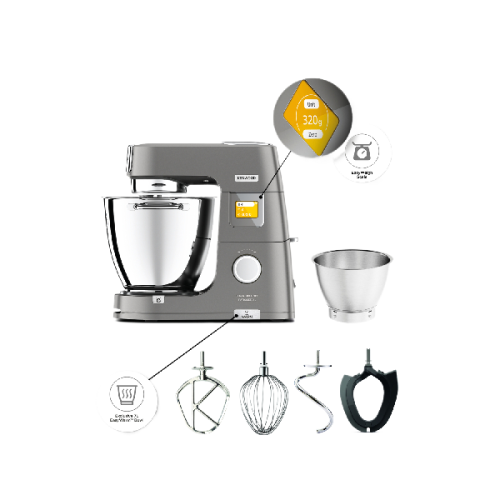 KENWOOD Keukenrobot Titanium Chef Patissier XL met geïntegreerde weegschaal (KWL90.004SI)