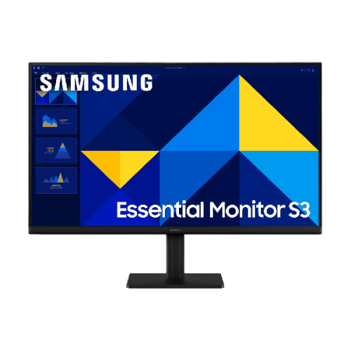 SAMSUNG Essential Monitor S3 LS24D302GAUXEN - 24 inch - 1920 x 1080 (Full HD) - IPS-paneel