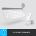 LOGITECH Draadloos toetsenbord en draadloze muis MK470 AZERTY Wit (920-009191)
