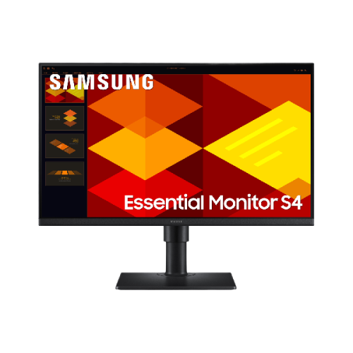 SAMSUNG Essential Monitor S4 LS24D402GAUXEN - 24 inch - 1920 x 1080 (Full HD) - IPS (In-Plane Switching)