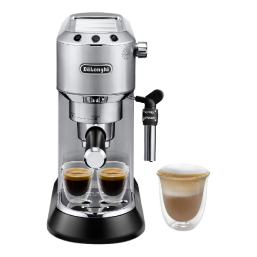 DE LONGHI  Pompdruk  Dedica Style (EC685.M) - Semi automatische espressomachine - Met Pad- / capsulesysteem - Zilver