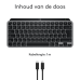 LOGITECH Draadloos toetsenbord MX Keys Mini voor Mac AZERTY Grijs (920-012646)