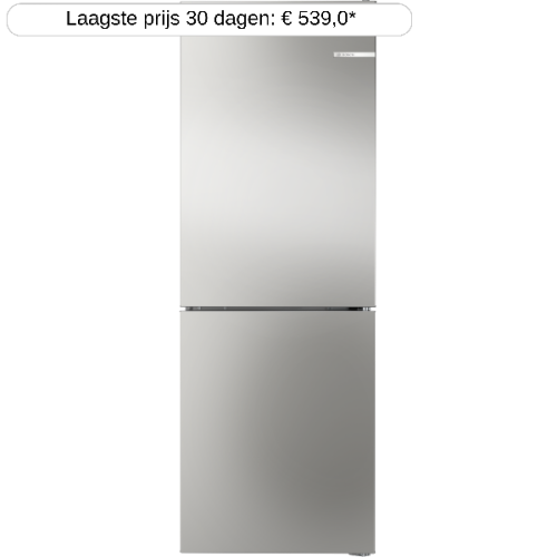 BOSCH KGN33NSDB - Koel-vriescombinatie - breedte 61.4 cm - hoogte 175.4 cm - NoFrost