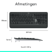LOGITECH Draadloos toetsenbord en draadloze muis MK540 Advanced AZERTY Zwart (920-008678)