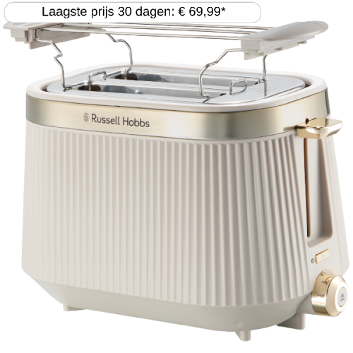 RUSSELL HOBBS Brontë Stone 2 Snedes Broodrooster Stone Beige