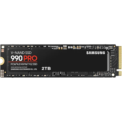 SAMSUNG Interne SSD-schijf 2 TB 990 Pro PCIe 4.0 NVMe M.2 (MZ-V9P2T0BW)