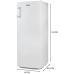 DOMO Vrieskast - breedte 54 cm - hoogte 143 cm - inhoud 161 l - NoFrost (DO91203F)