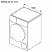SIEMENS WQ35B2BSFG - Warmtepompdroger - 8.0 kg - 61 dB - Energielabel C