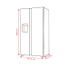LG GSLC41EPPE - Amerikaanse koelkast - breedte 91.3 cm - hoogte 179 cm - NoFrost