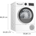 BOSCH WQG1320MFG - Warmtepompdroger - 8 kg - 63 dB - Energielabel D
