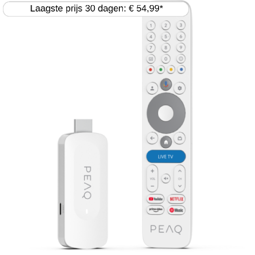 PEAQ Google TV 4K stick