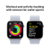 APPLE Watch S10 GPS 46 mm Aluminum Silver kast, Blue Cloud Sport Loop Band (MWWP3QF/A)