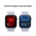 APPLE Watch S10 GPS 46 mm Aluminum Silver kast, Blue Cloud Sport Loop Band (MWWP3QF/A)