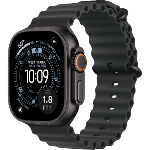 APPLE Watch Ultra 3 GPS + Cellular - 49mm Black Titanium Case - Black Ocean Band